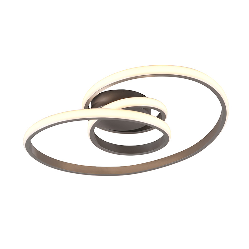 Design plafondlamp staal incl. LED 3-staps dimbaar - Levi