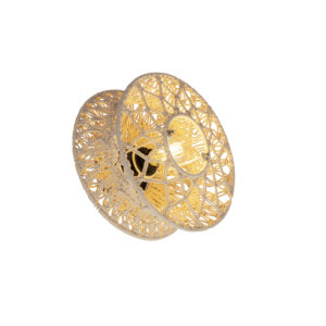 Orientální nástěnné svítidlo šedé 30 cm - Leonard