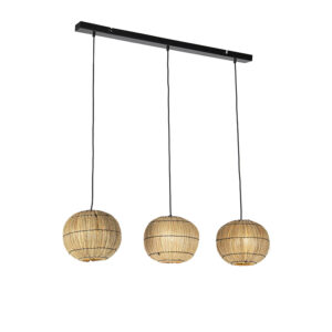 Orientální závěsná lampa seagrass 3-light - Canno