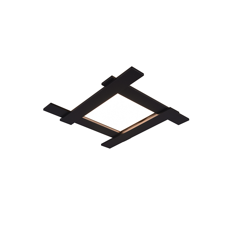 Moderní stropní svítidlo černé včetně LED třístupňového stmívatelného 4 světla - Lisa