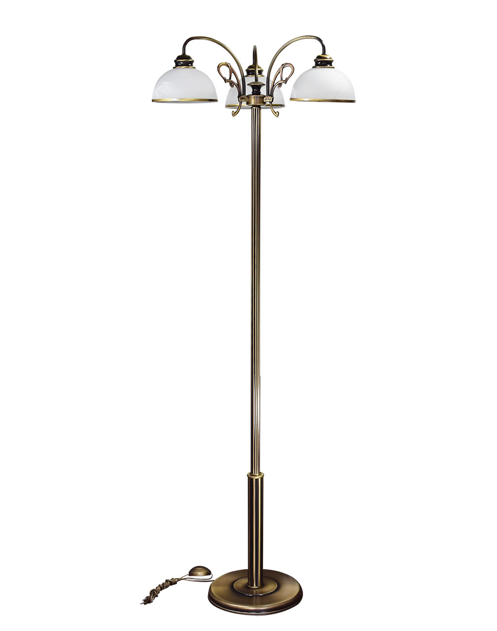 Stojací lampa Lemir O3179 L3 LAMBDA patina