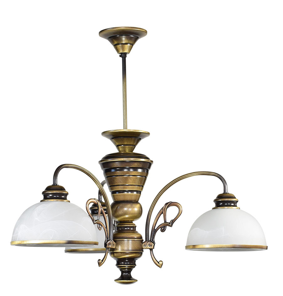 Závěsné svítidlo na tyči Lemir O3173 W3 LAMBDA patina