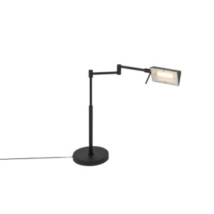 Designová stolní lampa černá včetně LED s dotykovým stmívačem - Notia
