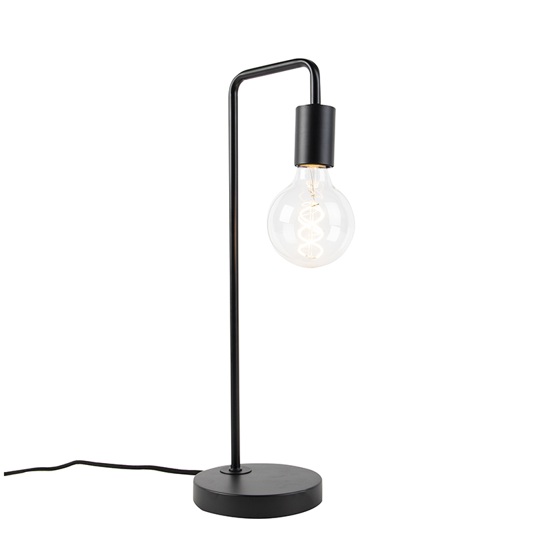 Moderní černá stolní lampa - Facil