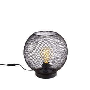 Moderní stolní lampa černá - Mesh Ball