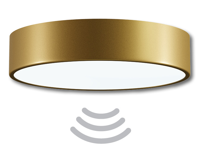 Stropní svítidlo s čidlem Temar CLEO 400 ZL mosaz mat IP20