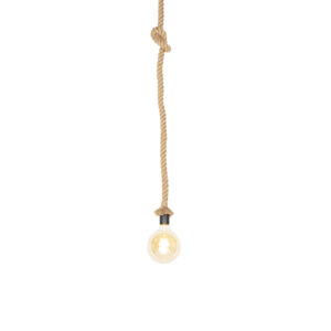Venkovská závěsná lampa z lana 1-světlo - Ropa